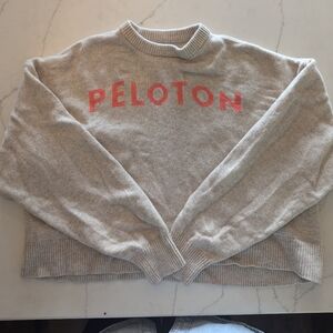 Peloton Light Gray Knit Sweater